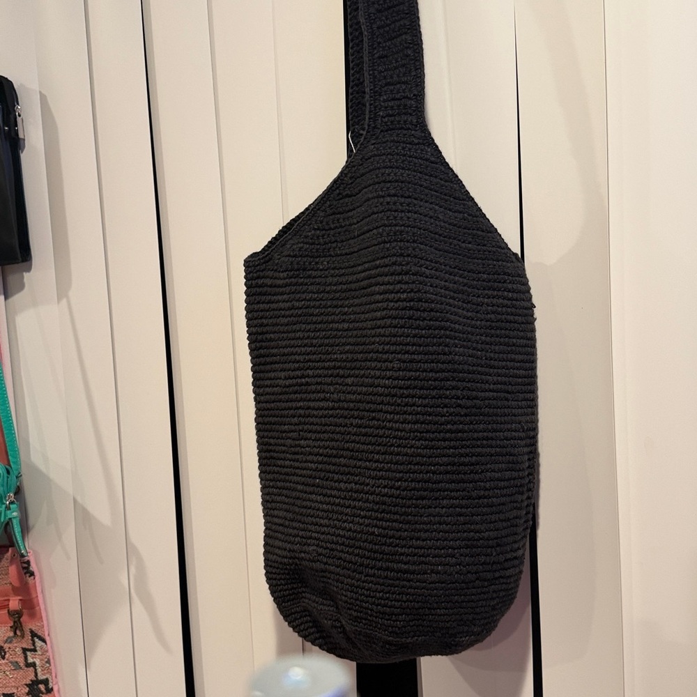 Navy Blue Boho Bucket Bag NWT